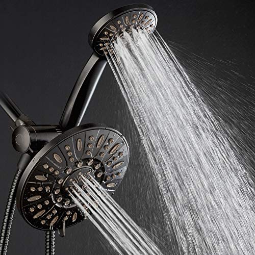 AquaDance Oil Rubbed Bronze 7" Premium High Pressure 3-Way Rainfall Combo with Extra Long 72 inch Hose – Enjoy Luxury 6-Setting Rain Showerhead and Matching Hand Held Shower Separately or Together - Image 3