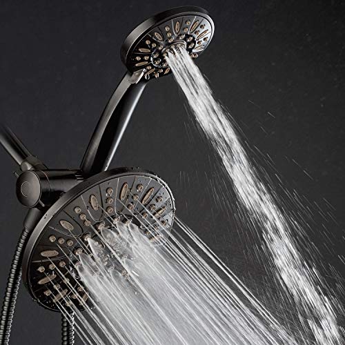 AquaDance Oil Rubbed Bronze 7" Premium High Pressure 3-Way Rainfall Combo with Extra Long 72 inch Hose – Enjoy Luxury 6-Setting Rain Showerhead and Matching Hand Held Shower Separately or Together - Image 5