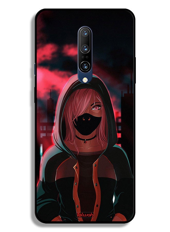 Tolwak OnePlus 7 Pro Protective Case Cover Girl Wear Mask Art - Image 2