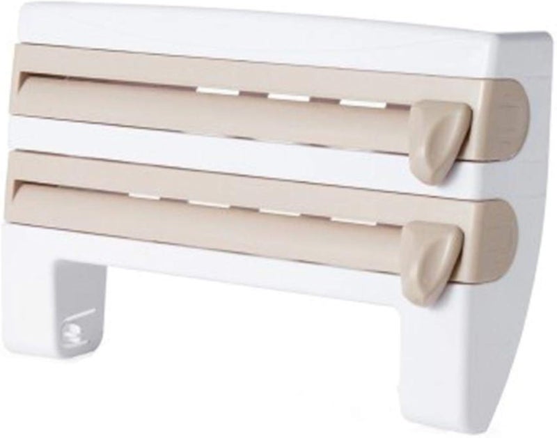 Tin Foil, Cling Film Kitchen Paper Spice Bottles Towel Holder Rack Wall Mounted Roll Dispenser