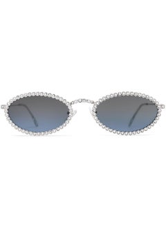 Retro Oval Rhinestone Skinny Sunglasses For Women 90S Styles Bling Hippie Disco Trendy Sun Glasses Small Face Sj1205 - pzsku/Z6B31CC00DA5D0DB93A51Z/45/_/1718602682/068822d8-22b3-447d-b22b-7a420f97ab61