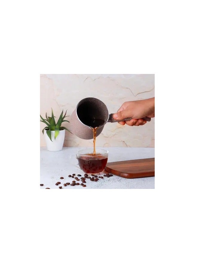 AKDC 10.5cm Coffee Warmer, Beige Marble, Durable Granite Coating , 5 Layer Construction - Image 2
