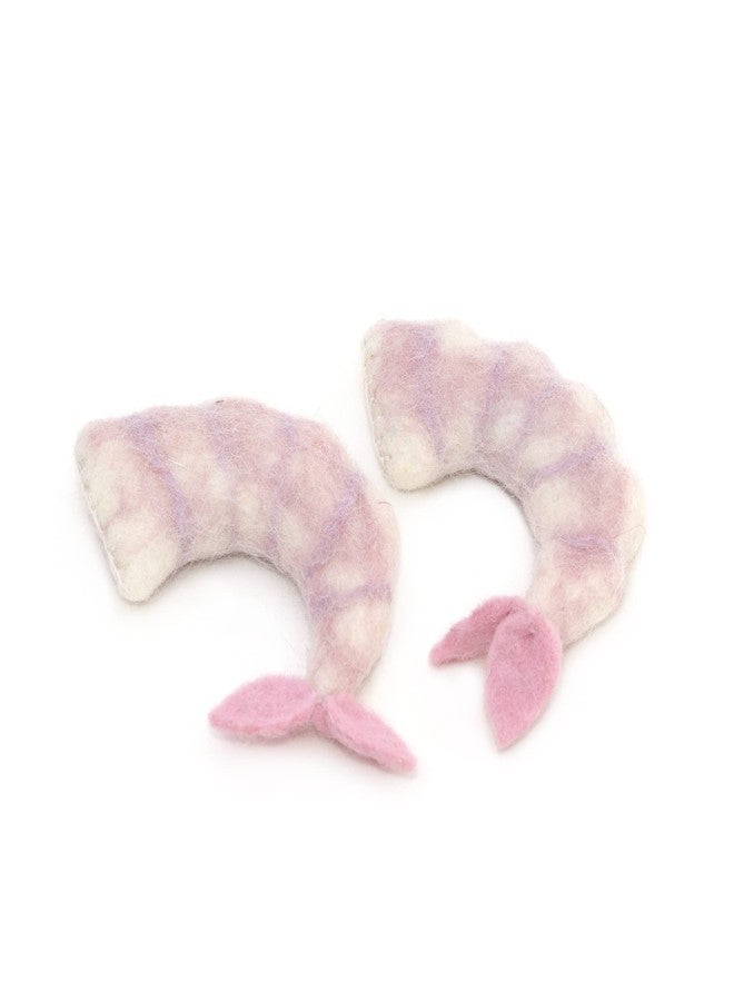Glaciart One Wool Shrimp Cat Toys with Catnip | Interaction & Boredom Relief, Encourages to Exercise, Explore & Play | Filled w/Organic Herbs to Help Sooth or Reduce Anxiety - Image 1