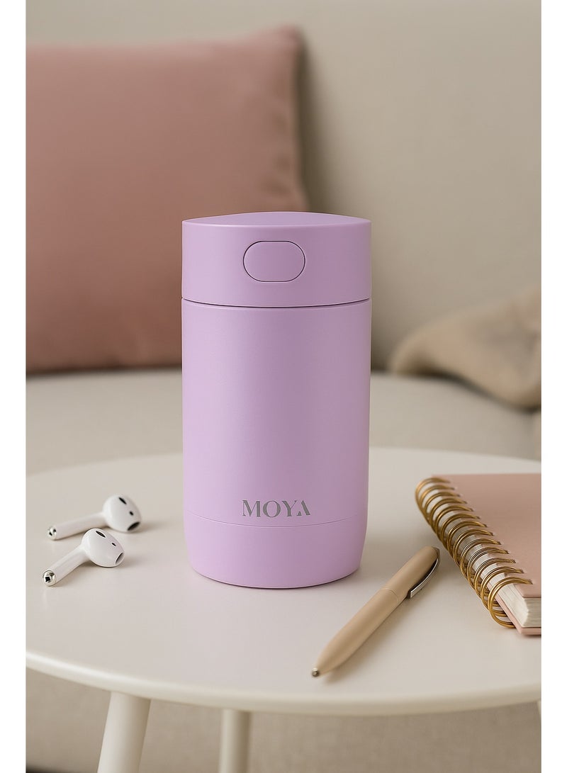 Moya "Ripple" 240ml Travel Coffee Mug Lilac - Image 4