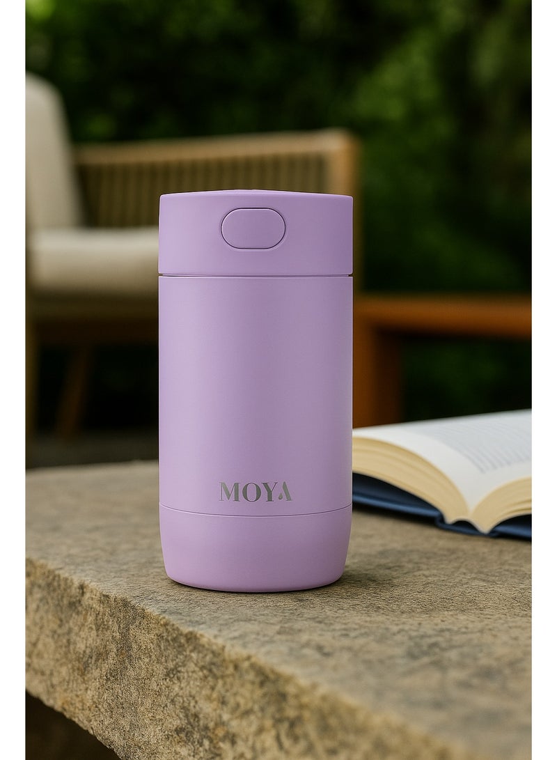 Moya "Ripple" 240ml Travel Coffee Mug Lilac - Image 3