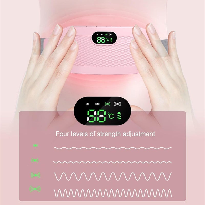 كلاراكو وسادة تدفئة، وسادة تدفئة محمولة لاسلكية لتخفيف تقلصات الدورة الشهرية، وسادة تدفئة للمعدة، 3 سرعات لضبط درجة الحرارة و4 أوضاع تدليك، وسادة تدفئة للظهر والبطن للنساء - Image 5