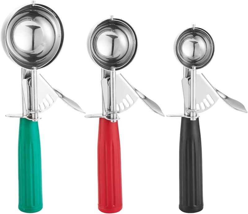 Saebye Cookie Scoop Set, Ice Cream Scoop Set, Cookie Scoops for Baking, Multiple Size Large-Medium-Small Size Disher, Professional 18/8 Stainless Steel Cupcake Scoop - Image 1