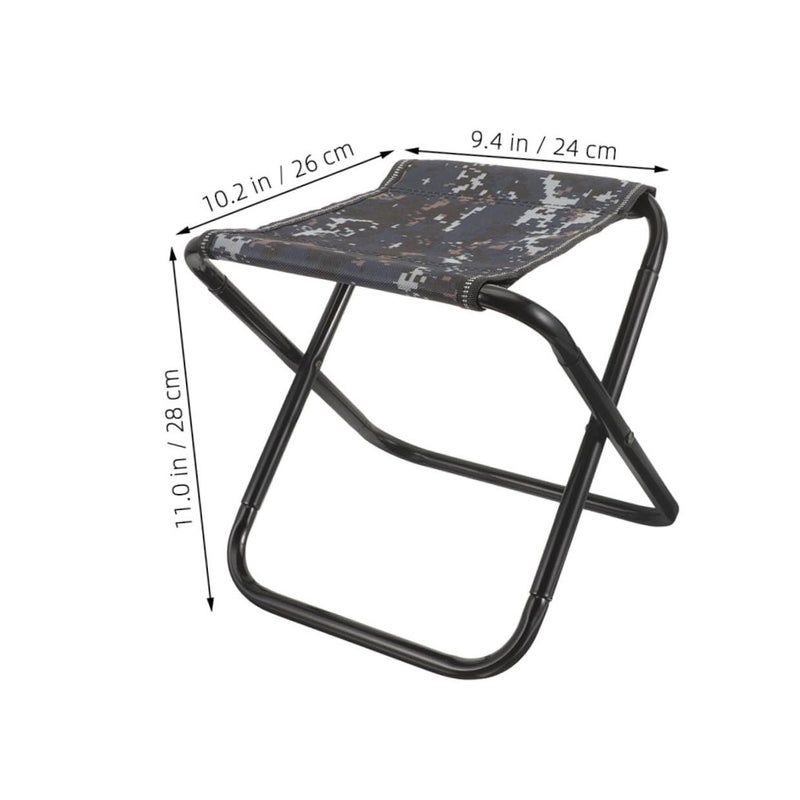 Camouflage Portable Folding Camping Stool With Carry Bag For Outdoor Hiking Fishing - Image 4