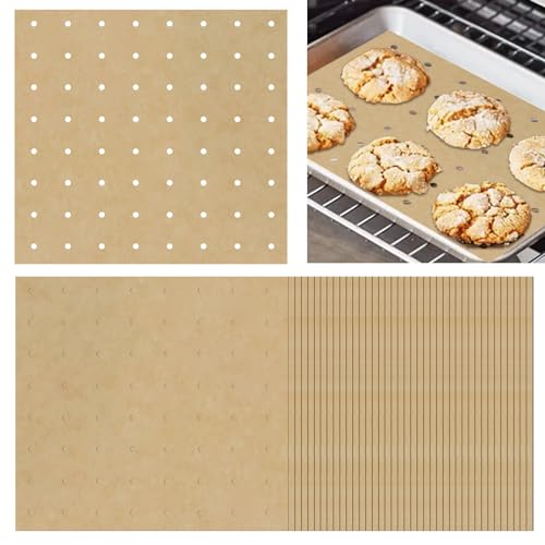 ZYP 120 Sheets Air Fryer Oven Liners 11 x 12 Disposable Air Fryer Parchment Paper Liners Rectangle Non Stick Parchment Baking Paper Compatible with Ninja FoodiCuisinartBrevilleEmeril LagasseGowise - Image 1