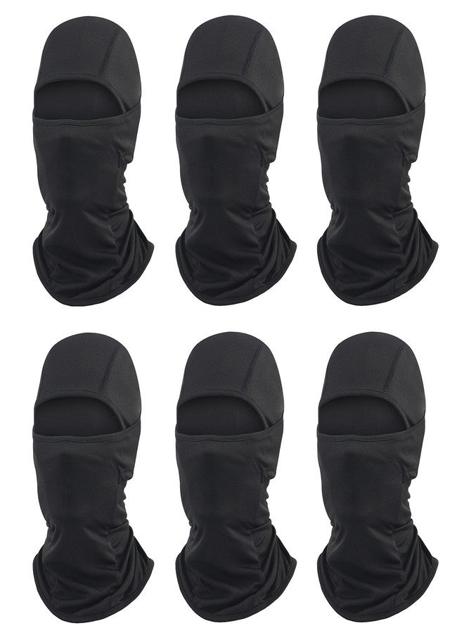 Cmonie 6 Packs Ski Mask Sun UV Protection Hood Breathable, Balaclava Face Mask for Men Women - Motorcycle Fish, 6pcs Black M, One size - Image 1