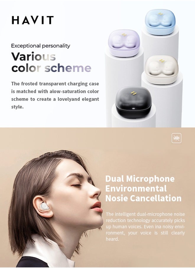 havit - Wireless Bluetooth Earbuds, High-Fidelity Stereo, ENC Noise Reduction System, Suitable for Various Smartphones - Image 1