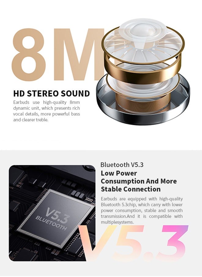 havit - Wireless Bluetooth Earbuds, High-Fidelity Stereo, ENC Noise Reduction System, Suitable for Various Smartphones - Image 1