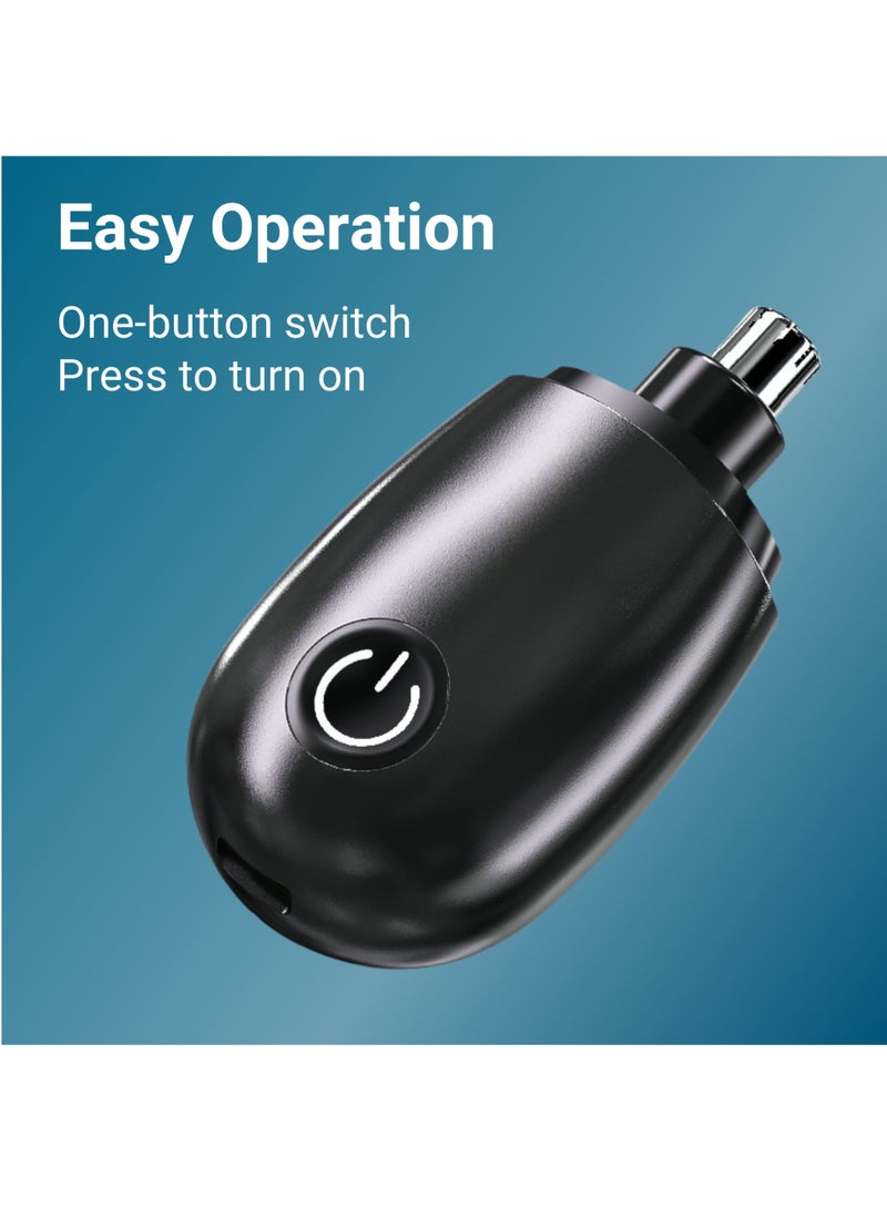 Ear and Nose Hair Trimmer for Men and Women Travel Trimmer High-Precision Nose Shaver USB Rechargeable Waterproof Safe Quiet Operation Portable Ear Hair Remover Design - Image 4