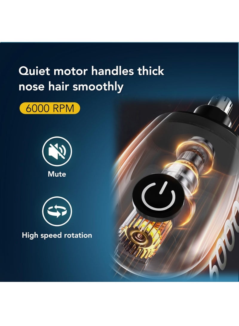 Ear and Nose Hair Trimmer for Men and Women Travel Trimmer High-Precision Nose Shaver USB Rechargeable Waterproof Safe Quiet Operation Portable Ear Hair Remover Design - Image 5