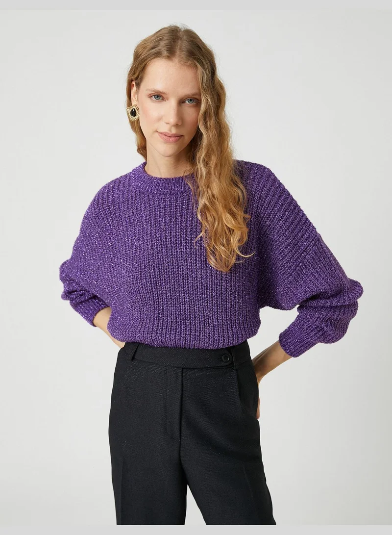 KOTON Silvery Turtleneck Sweater
