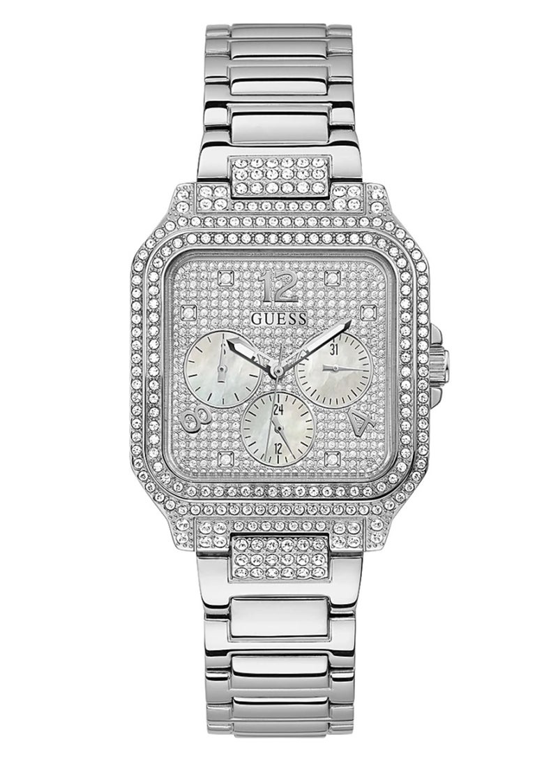 GUESS Women's Quartz Analog Silver Tone Case Watch GW0472L1 - 35mm - Image 1