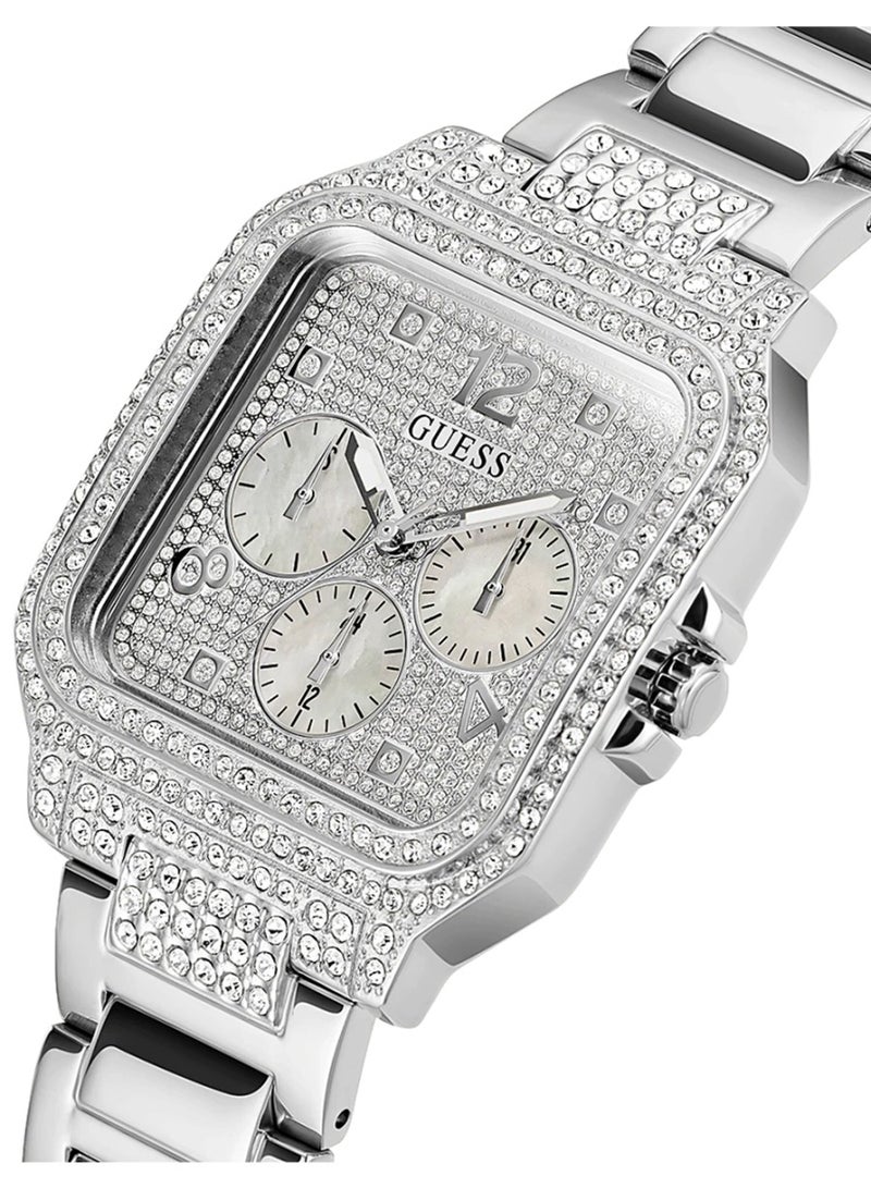 GUESS Women's Quartz Analog Silver Tone Case Watch GW0472L1 - 35mm - Image 3