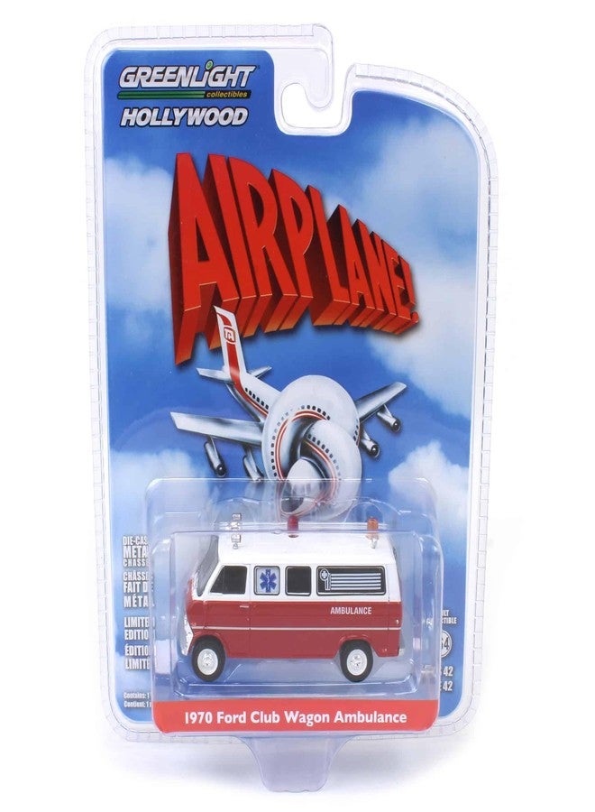 Truck 1/64 1970 Club Wagon Ambulance, Airplane! (1980), Hollywood Series 42 62030-B - Image 2