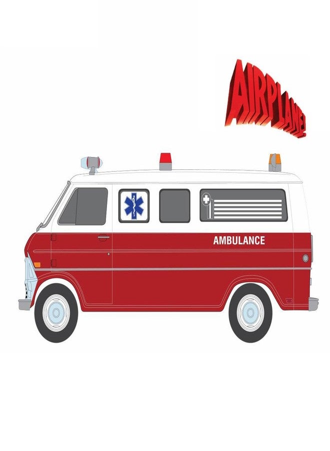 Truck 1/64 1970 Club Wagon Ambulance, Airplane! (1980), Hollywood Series 42 62030-B - Image 3