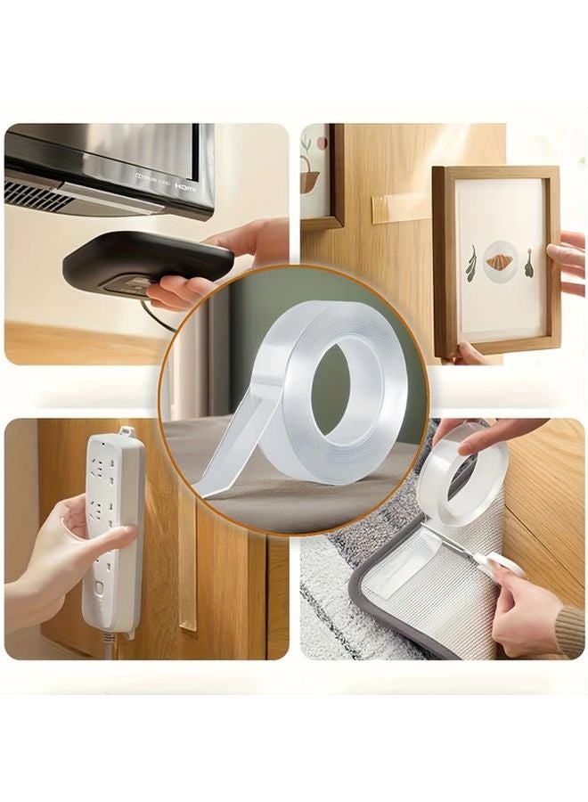 Removable Transparent Nano Double Sided Tape Heavy Duty 39.37inch For Wall Decor Kitchen Car - Image 4