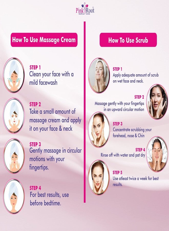 Pink Root Cocoa Butter Cream 500gm with Strawberry Scrub 500gm - Image 4