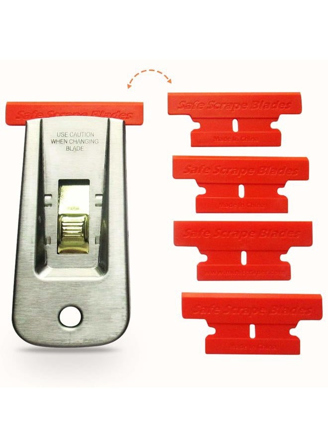 MINISCRAPER® Plastic Razor Blades, T Blade 50% Wider 20 Pack - Image 2