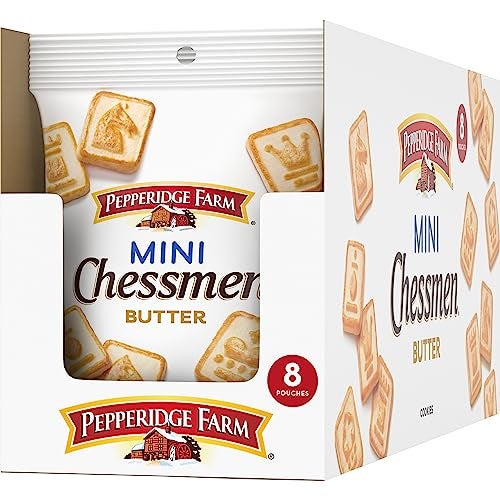 Pepperidge Farm Chessmen Minis Butter Cookies, 8 Snack Packs, 2.25-oz. Each (Pack of 8) - Image 1