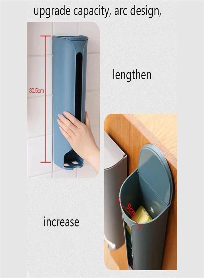 Trash Bag Organizer - Wall Mounted Trash Bag Dispenser - Trash Bag Collector Adhesive Kitchen Organization for Bathroom Home Kitchen Offices  - Image 4