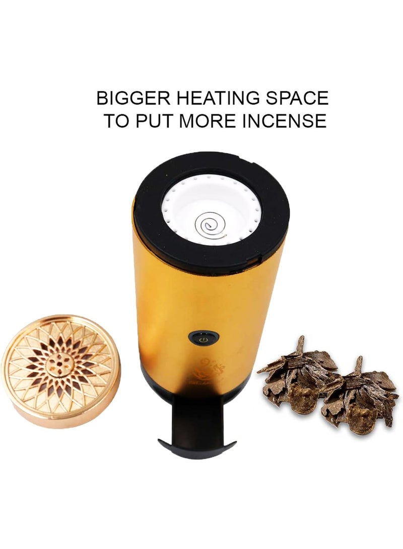 Bakhoor Electric Bukhoor Burner for Car & Home – USB Type-C Rechargeable Portable Mini Incense Burner - Image 3