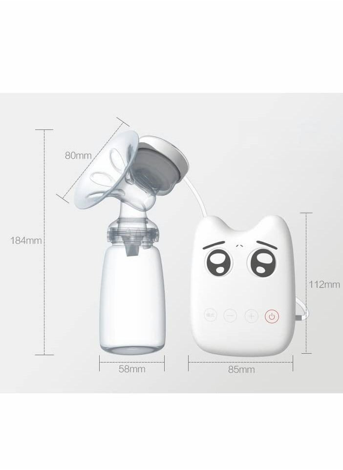 Y&D - Single Electric Breast Pump, Compact and Lightweight Motor, 2-Phase Expression Technology, Convenient AC Adaptor, Pumping Kit, Easy to Use Vacuum Control-Pink - Image 1