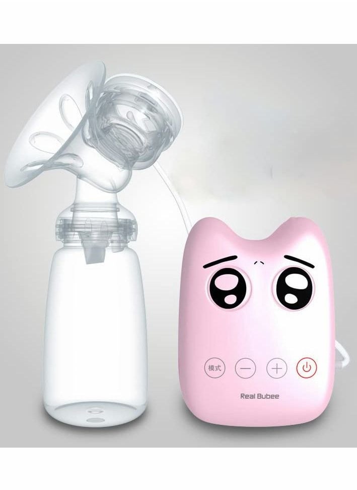 Y&D - Single Electric Breast Pump, Compact and Lightweight Motor, 2-Phase Expression Technology, Convenient AC Adaptor, Pumping Kit, Easy to Use Vacuum Control-Pink - Image 1