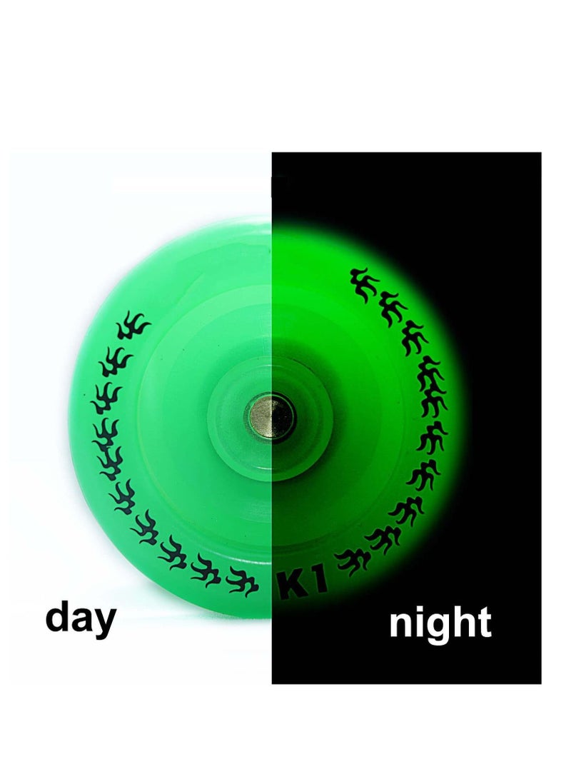 نيبمينينت K1 Glow in The Dark Yoyo Ball ، لعبة المحترفة سريعة الاستجابة للأطفال البالغين المبتدئين متوسط ​​اللون الأخضر Yoyos - Image 2