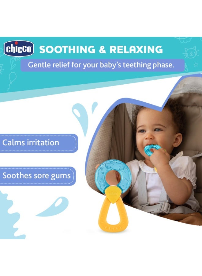 Chicco Teether Refreshing Ring Handle Blue 4M+ 1Pc - Image 4