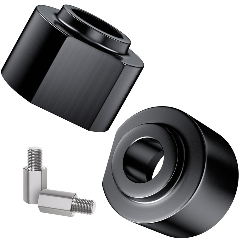 EVIL ENERGY 3" Front Leveling Lift Kit Compatible with 1981-1996 F150 2WD, 1999-2020 F250 F350 Super Duty 2WD, 2000-2005 Excursion 2WD, 3 inch Strut Spring Spacers with 3/4" Stud Extenders Black - Image 1