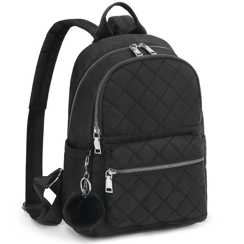 TANTOMI Mini Backpack Purse for Women Lightweight Small Backpack Purse Travel bookbag with Pom - Image 1