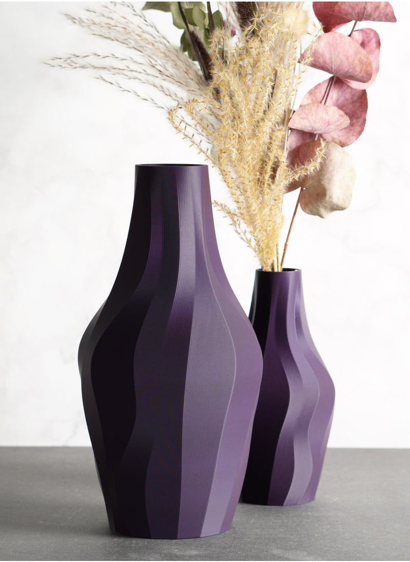 3D Brothers - KuraLoop Drizzle Vase – Modern Decorative Vase with Watertight Insert - Image 1