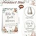 Dinifee 125 Pcs Baby Shower Decorate a Block Game Set Includes Help Us Build Memories Sign 100 DIY Blank Wooden Block 24 Paint Marker Prize for Wedding Baby Shower GameForest Animal - Image 4