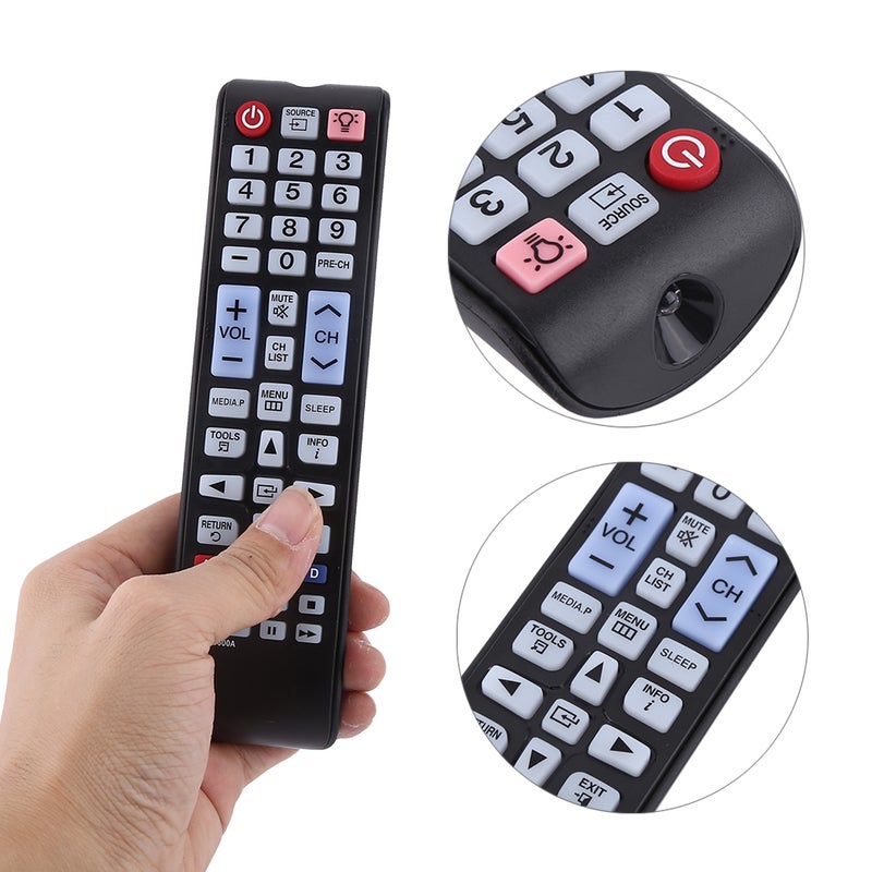 New Black Replacement Remote Control Controller AA59-00600A For Samsung Smart LCD LED TV - Image 2