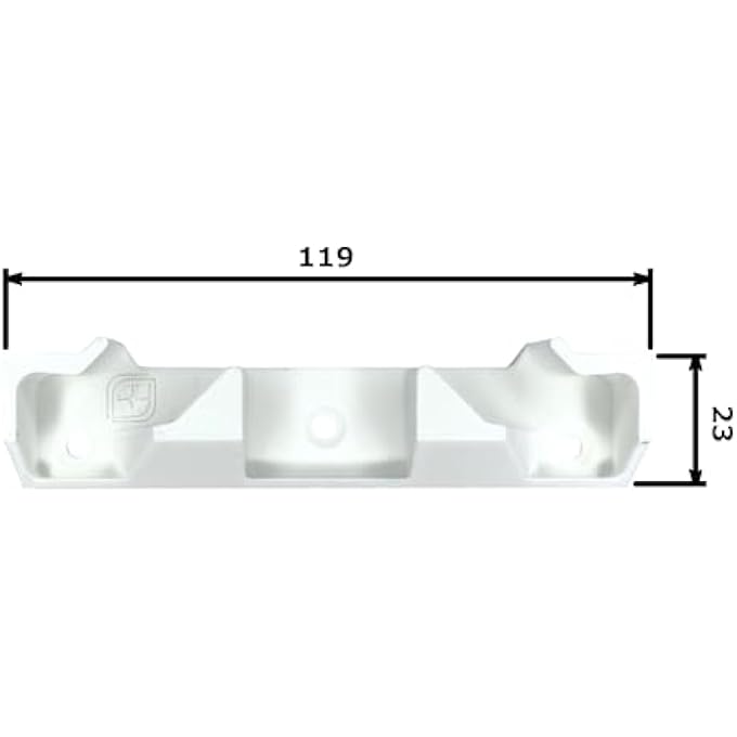 Reinforced Strike Plate For Velux Roof Window Tg2 Closure 025116 T-G2 Sheet Metal Replacement Compatible With 2 And 3-Hole Variant Locking Made Of Plastic, White - Image 2