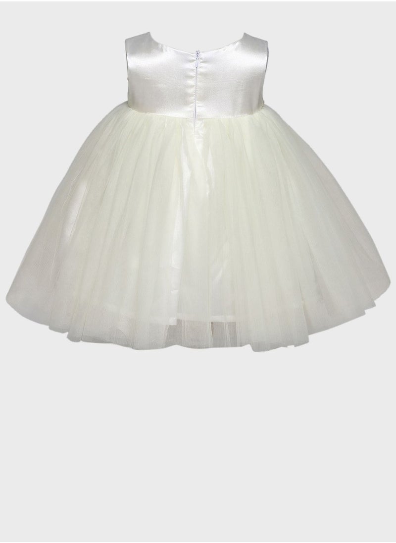 Many Frocks & Kids Brocade Embellished Midi Dress  - Image 3
