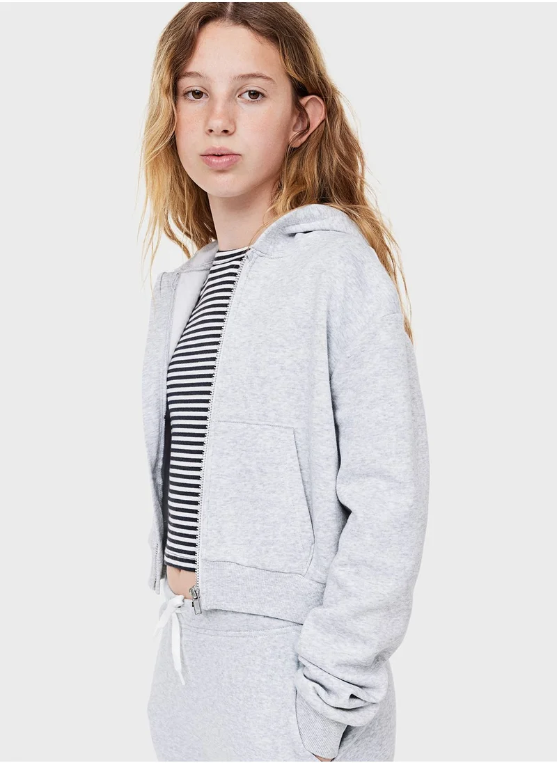 H&M Youth Zip Through Hoodie