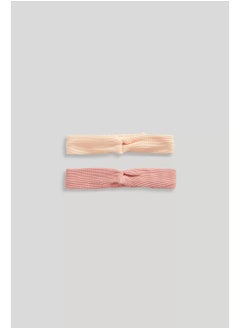 mothercare Pink Waffle Headbands - 2 Pack  - Image 1