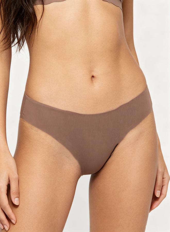Take Two Coffee Brown Seamless Brief - Image 1