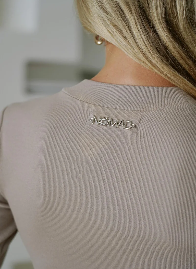 نوماد Organic Cotton Rib Long Sleeve Bodysuit