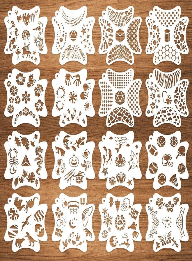 DEVASYA CRAFTS 16 Pcs Halloween Stencils - Image 1