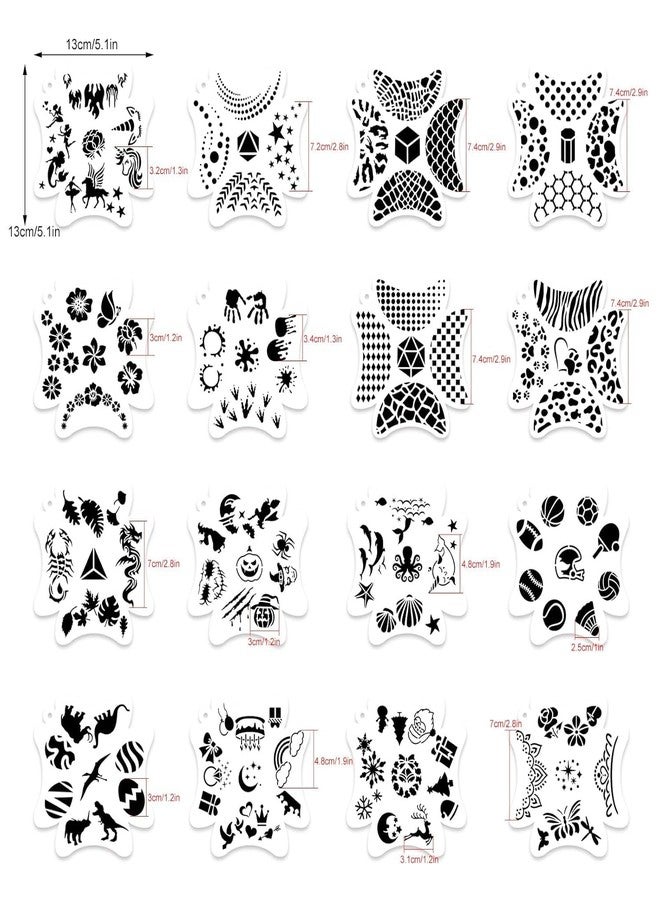DEVASYA CRAFTS 16 Pcs Halloween Stencils - Image 2