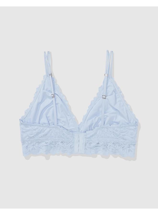 Aerie Show Off Rosey Lace Padded Plunge Bralette - Image 3