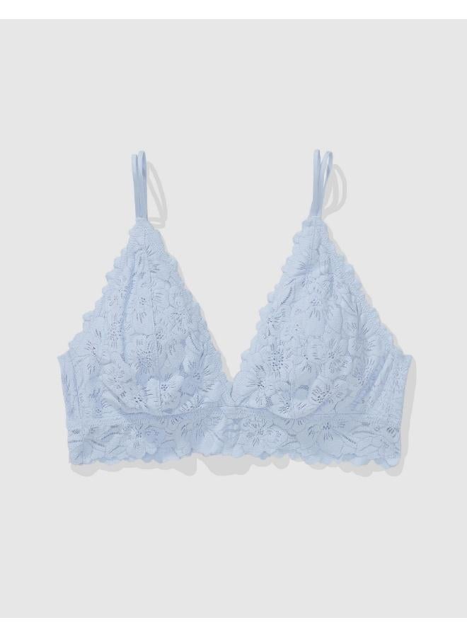 Aerie Show Off Rosey Lace Padded Plunge Bralette - Image 2