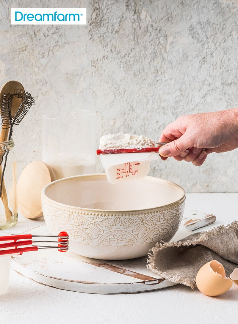 Dreamfarm Levups Scrape Measuring Cup Set | Set of 4 | BPA-Free | Dishwasher Safe | Accurate Measurements | Compact Storage | Dry & Liquid Ingredients | 17.3 x 9.5 CM - Image 2