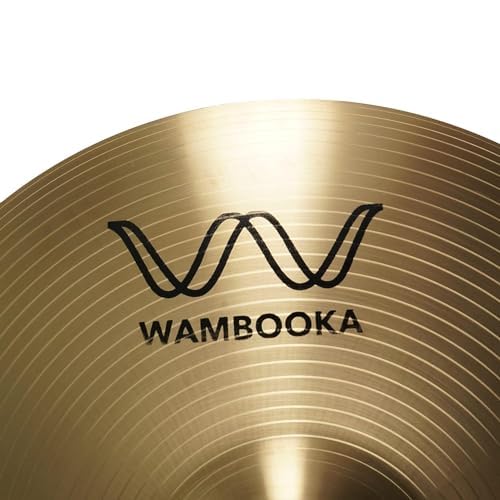Wambooka Cymbals HCS 14 Inch (35.5 cm) Cymbals Hi-Hat Drum Plate - Pair - Traditional Alloy Finish for students - Image 2